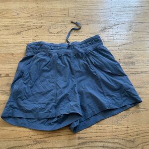 Light Blue-Luluemon Track that High Rise Lined Short 3”